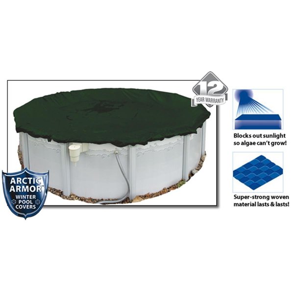 Arctic Armor 12 Year 15&apos; Round Above Ground Swimming Pool Winter Covers AR478277